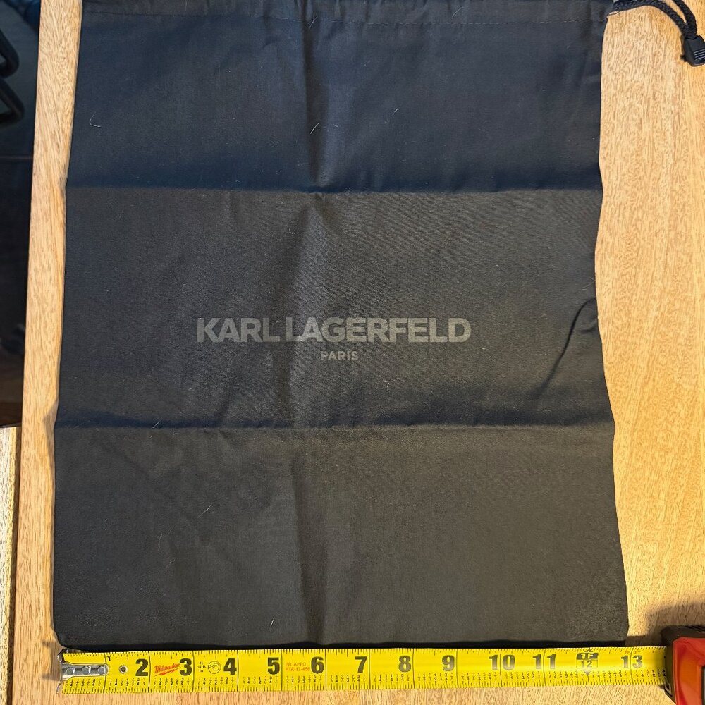 NEW authentic Karl Lagerfeld dust bag, in black w/ drawstring